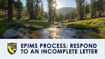 EPIMS Process: Respond to an Incomplete Letter