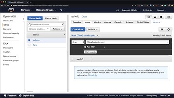 DynamoDB demo