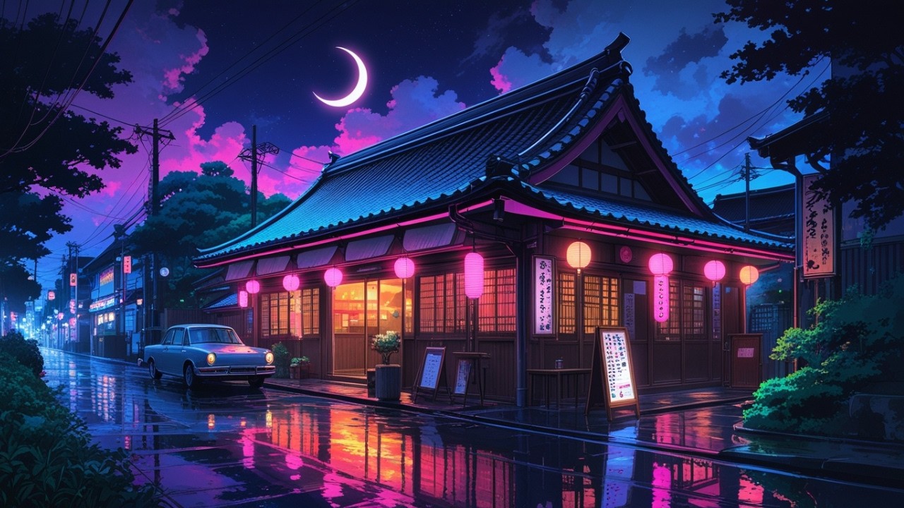 Moonlight Tokyo Sleep Lofi 🌙🌧️ Relaxing Rain Beats for Calm Mind, Deep Sleep & Night Healing