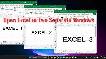 How to Open Excel Files in Two Separate Windows | multiwindow excel files