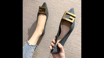 Flat Pointed Toe Metal Buckle Retro Shoes: Step Into Confidence