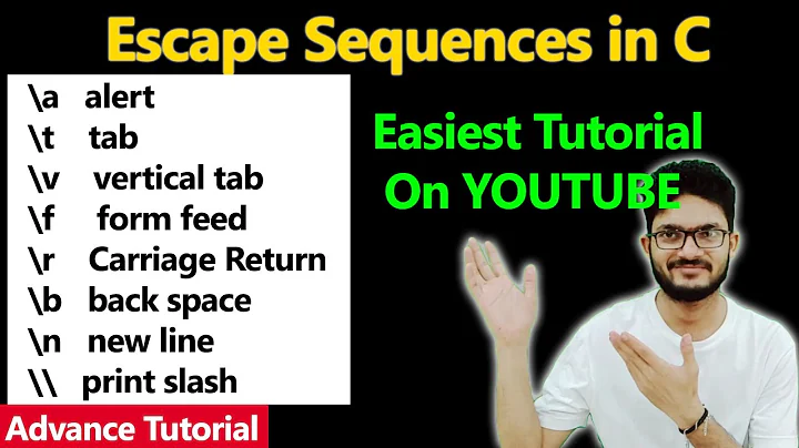 Escape sequences in c ( Imp for Viva ) | Escape Sequences in Deep | C Programming Escape Sequences