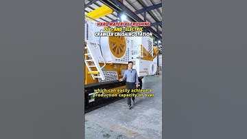 The oil-and-electric crawler mobile crushing plant is your top choice!#crusher #crushing #factory