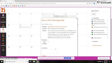 How to Sign Up for an Appointment Group Slot on Canvas