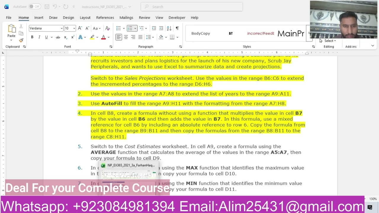 New Perspectives Excel 365/2021 | Module 3: SAM Project 1a | Scrub Jay Peripherals