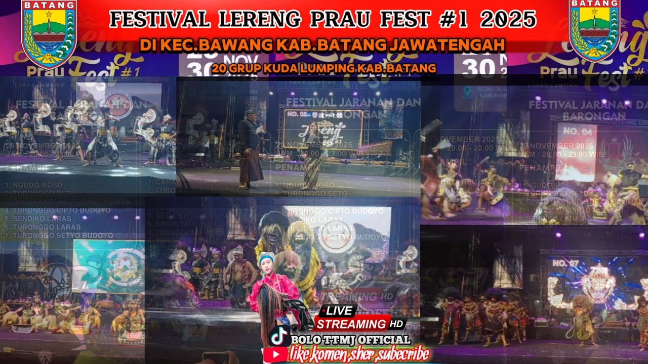 Festival lereng Prau Fest 1 di alun alun bawang 2025