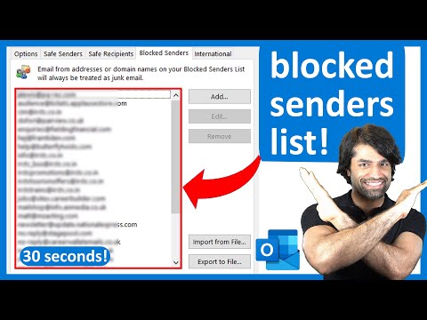 Video: Bagaimana cara menemukan pengirim yang diblokir di Outlook 2010?