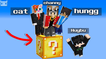 4 Youtubers Minecraft NÃO TO Sinh Tồn Trên 1 Block Lucky
