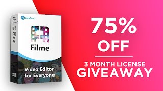 75% OFF - 3 Month License Giveaway for iMyFone Filme