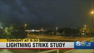 USF researcher studying energy in lightning bolts