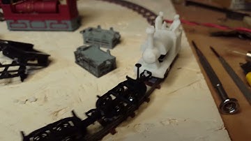 Tiny Quarry/Contractors  0-4-0 Locomotive Test, bare Tipper Wagons OO9 Narrow Gauge 3D Resin Print