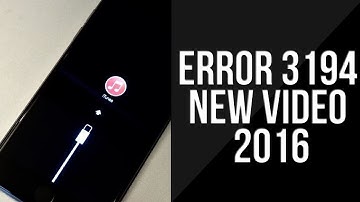 How to Fix iTunes Error 3194 on iOS 9 / 10 - iPhone, iPad & iPod Touch