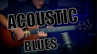 Acoustic Blues Guitar Backing Track (A)