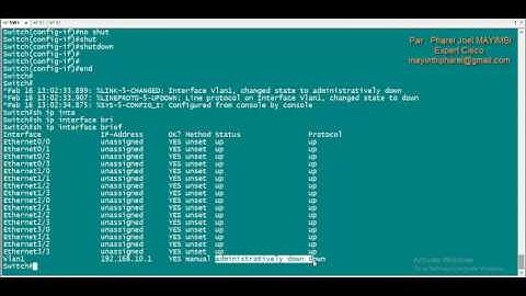 Initialisation de Base du Switch Cisco
