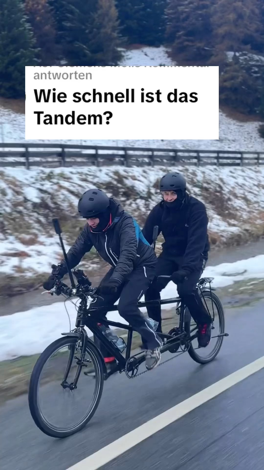 Wir fahren ein TANDEM-FAHRRAD von MÜNCHEN nach VENEDIG! (Im Winter 🥶)