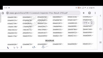  OSSSC Livestock Inspector result out