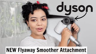 NEW Dyson SuperSonic Flyaway Smoother Attachment on Curly Hair