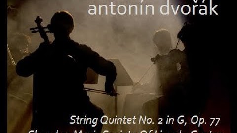 Dvořák : String Quintet No. 2  in G, Op. 77, No. 18 (B. 49) [Rec. Live]