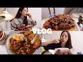 일상 vlog | 테린이의 먹삶 (매운 불족발/치즈돈까스/카레라이스/불고기버거/60계 더매운고추치킨/발렌타인 데이 초콜릿만들기/골뱅이소면)