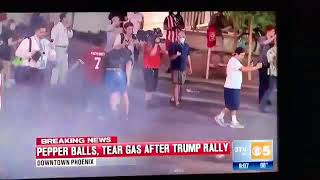INSTANT KARMA!!! Phoenix Rally Trump Protestor Shot in Groin
