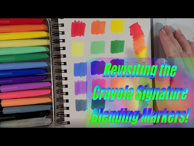Crayola Colors of the World Fineliner Markers: Swatches, Doodles, Shading  and Blending 