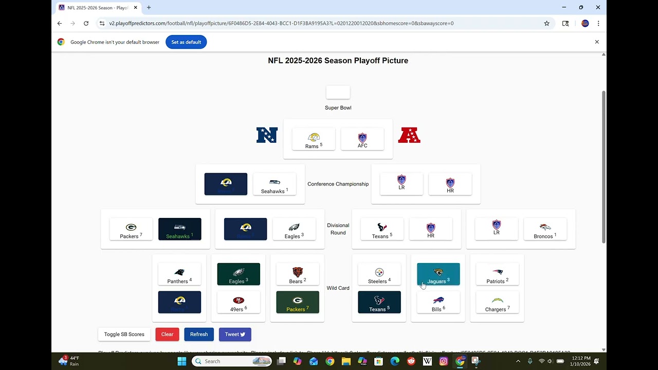 2025-26 NFL Postseason Predictions