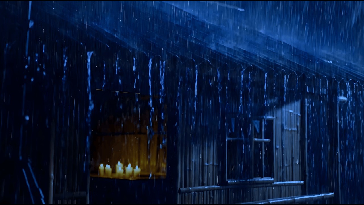 Heavy Rain and Thunder Sounds for Sleeping - Overcome Stress Instantly | Rain Noise for Sle﻿ep