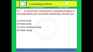 Social Research Methods II | Model Exit Exam Questions for Sociology Exit Exam