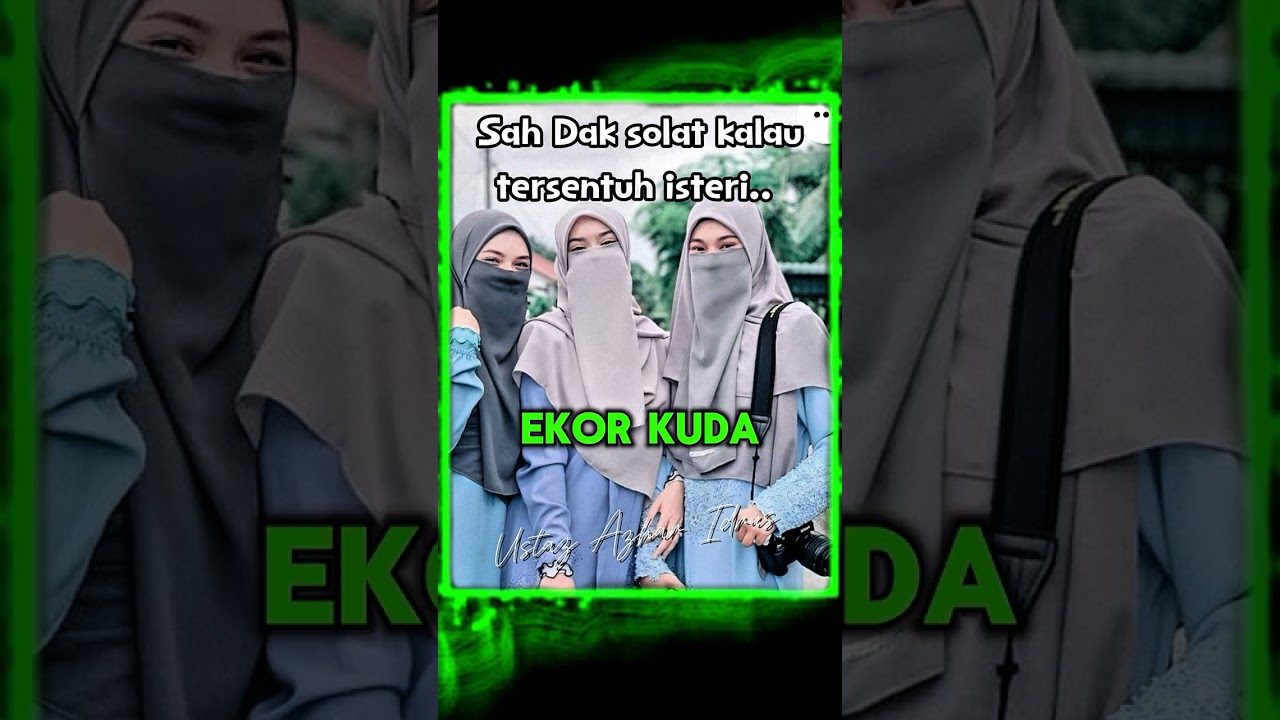 Solat sah dak kalau tersentuh isteri 🤭