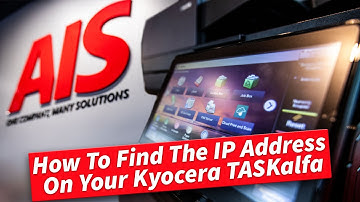 How To Find The IP Address On Your Kyocera TASKalfa Copier