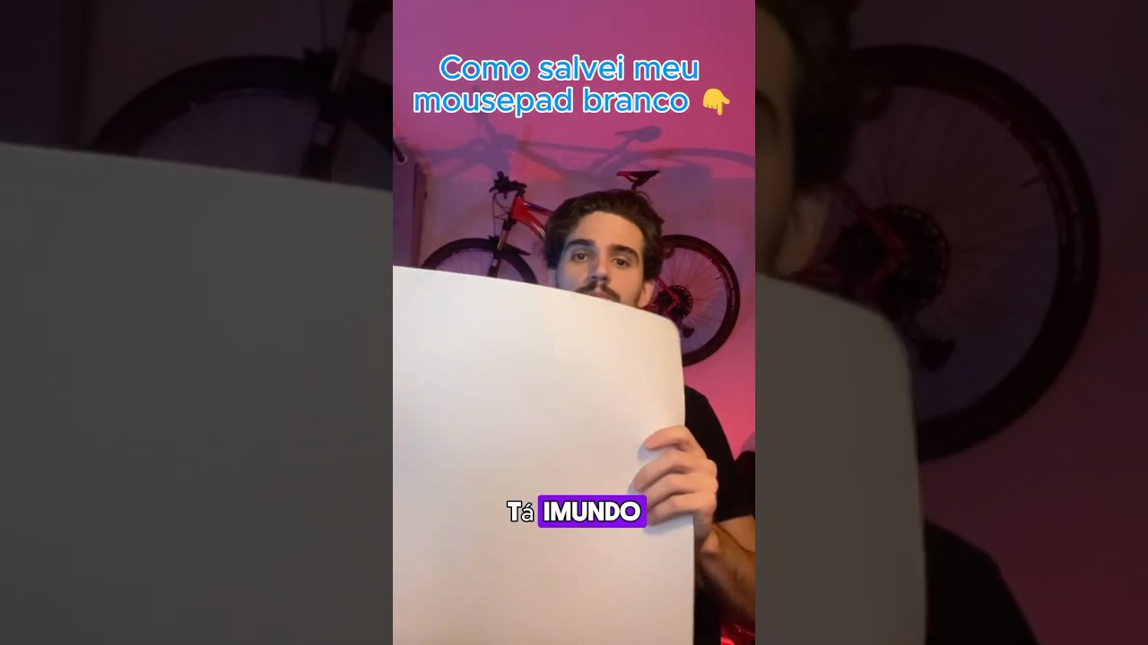 Como recuperei meu mousepad branco usando só dois produtos 🧼