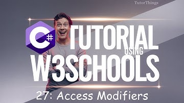 CSharp Access Modifiers - W3Schools | C# Tutorial for Beginners