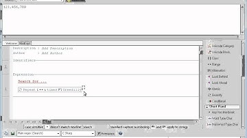 Regex Quantifiers with Textpression