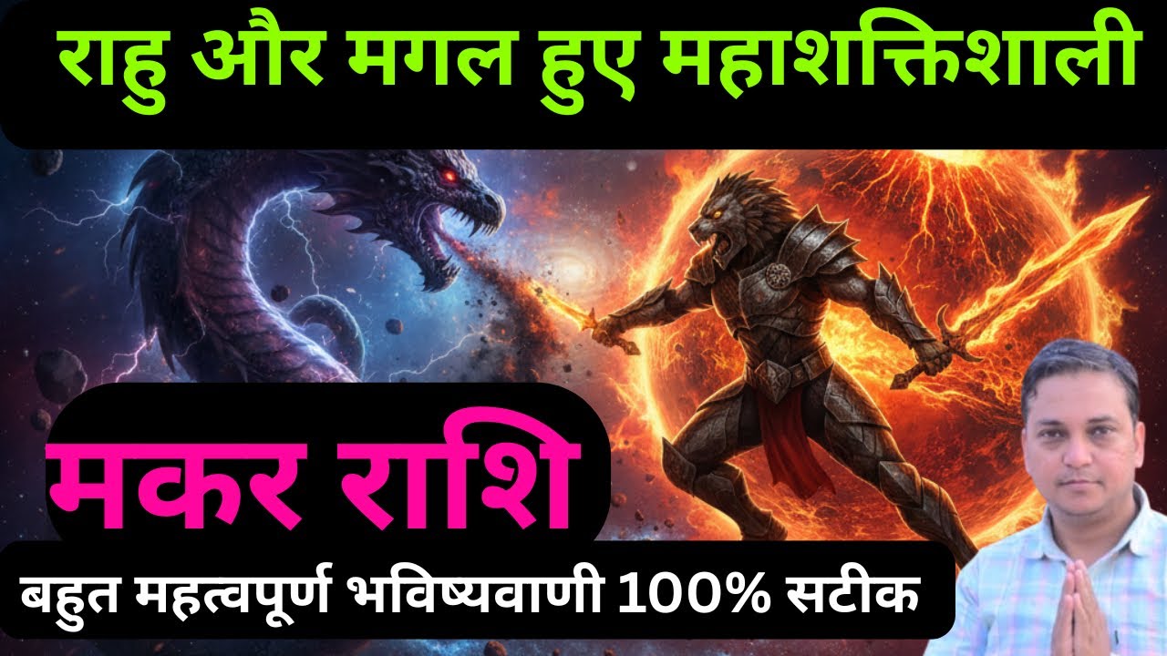 मकर राशि-राहु और मंगल मचाएँगे तांडव, पर जीवन में शुभ बदलाव भी आएगा | Makar Rashifal | 