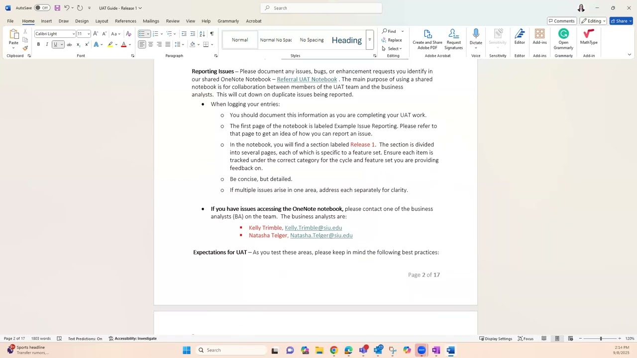 Referral System - User Acceptance Testing - Session 1 - September 8, 2025
