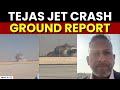 Watch: Tejas Fighter Jet Crash Ground Report From Dubai Air Show | Tejas Jet Crash News