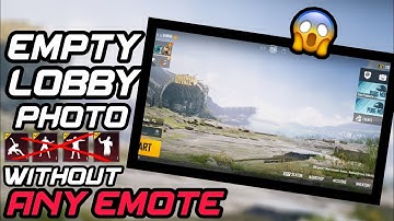 Empty Lobby Photo Without Any Emote 😱 | Lobby Video Editing Tutorial By Daku Gaming
