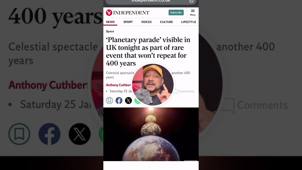 ‘Planetary parade’ visible in UK tonight