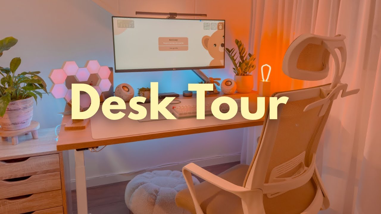 Aesthetic Desk Setup | My Ultimate Desk Tour For Content Creator