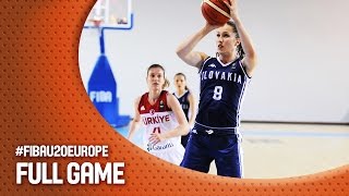 Turkey v Slovak Republic - Full Game