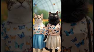 Mandy & Parker visit the #butterfly conservatory... #butterflies #adventure #aicats #aianimation