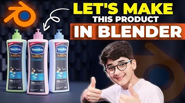 How To Make a 3D Lotion Bottle? | Blender Tutorial in Hindi Urdu