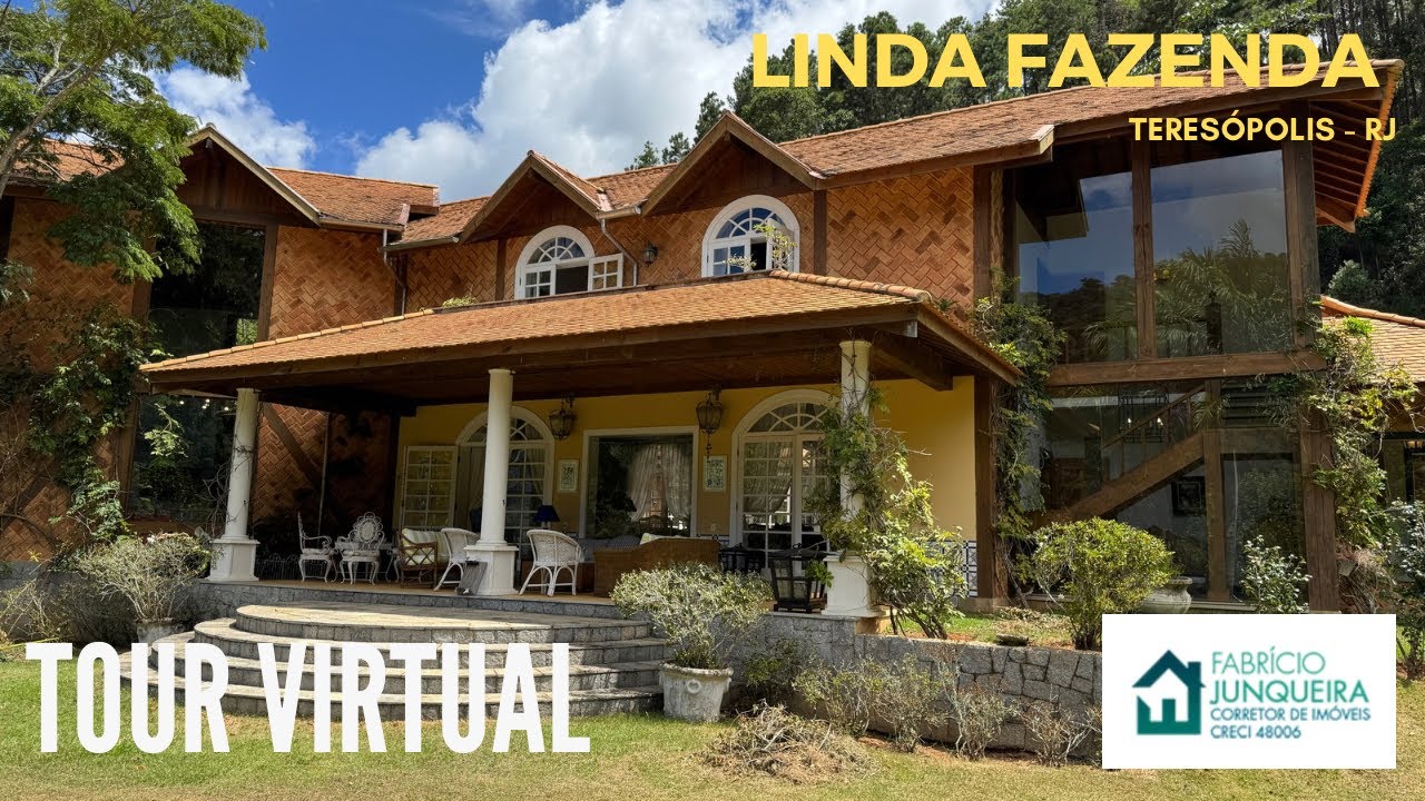 Linda fazenda à venda em Teresópolis, RJ | Tour virtual completo