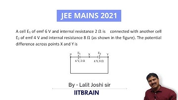 JEE Mains Question 2021 | potential difference across points | Solution by Lalit Joshi Sir