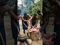 Raw Tribal Feast Prep: Cooking Together 🔥🍖🍲 #africantradition #cooking #culture