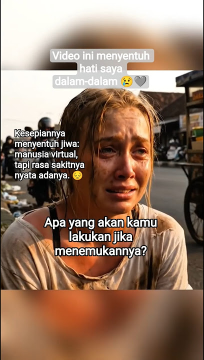 Tak punya keluarga dan teman 😢🩶 #DeepEmotion #VirtualRealityPain #HeartbreakingAI #jandabule