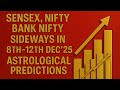 8TH-12TH DEC'25 WEEKLY ASTROLOGICAL PREDICTIONS FOR SENSEX, NIFTY, BANK NIFTY, MIDCAP 100 & CURRENCY