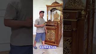 Mimbar masjid jati ukir jepara model kubah wa08970007007