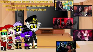 Famous Murder Drones React To Ghostface VS Jenny Wakeman, Makima, Black Hat, Rabbids and The Leprechaun Net Worth