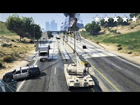 GTA 5 - Michael’s Five Star TANK RAMPAGE!!